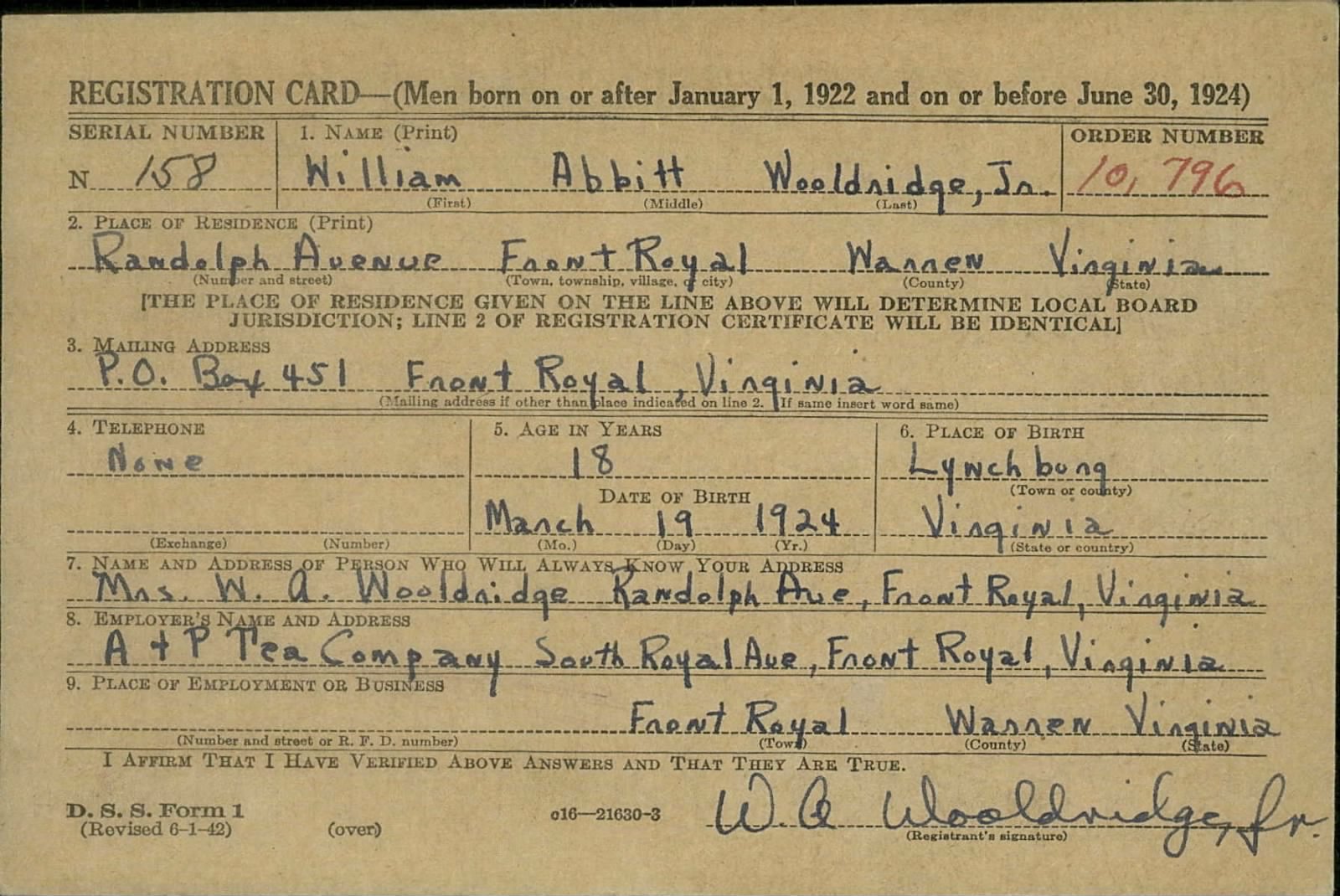 scanned record