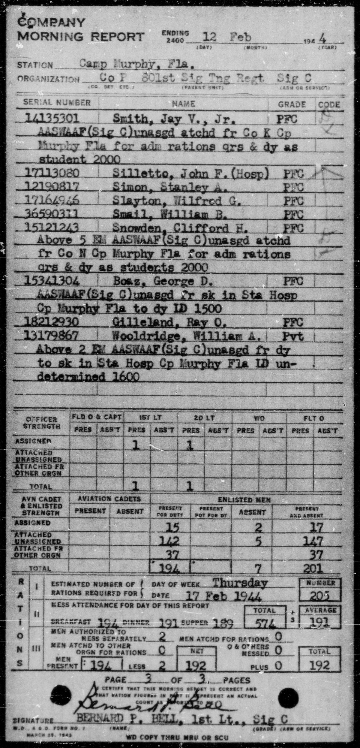 scanned record