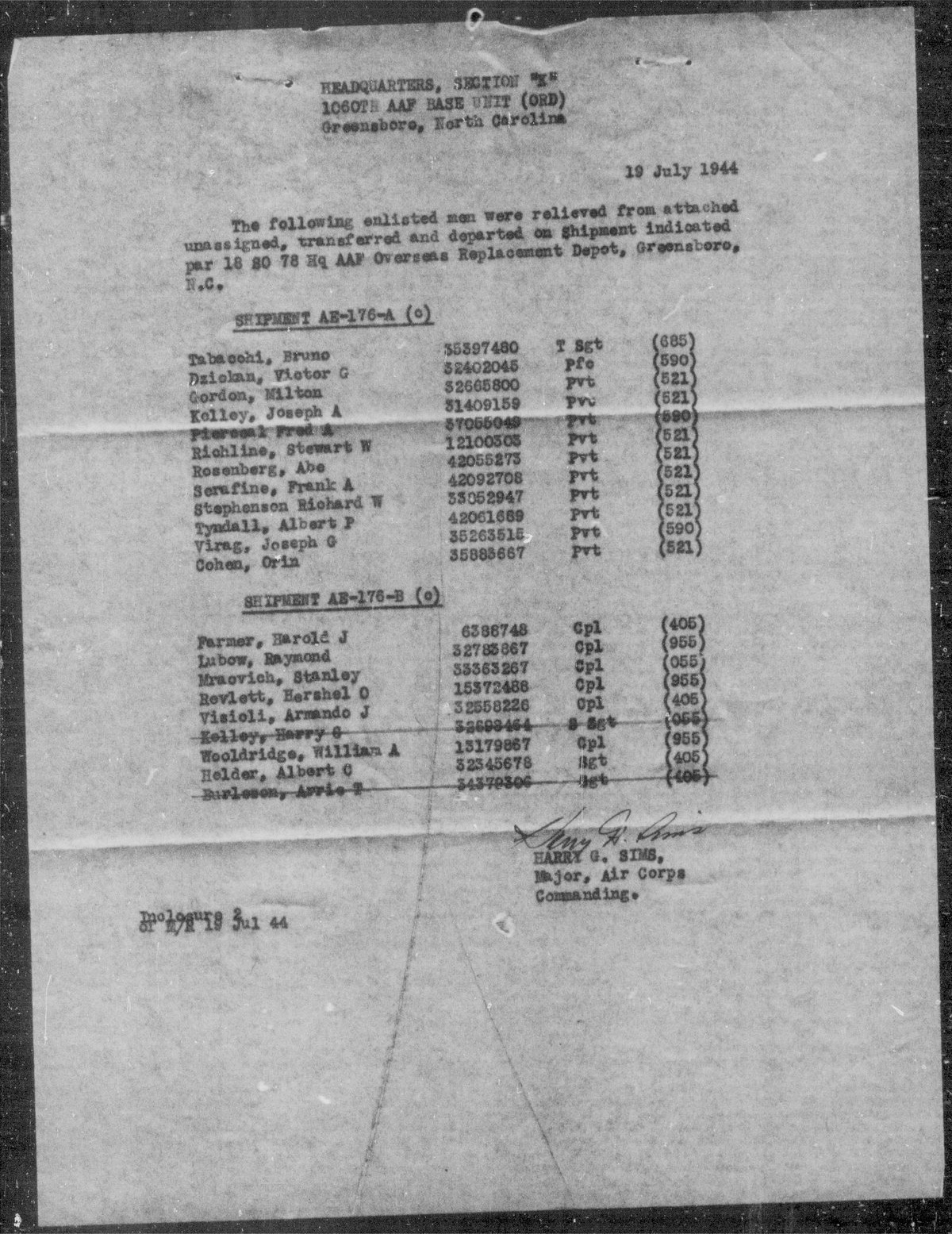 scanned record
