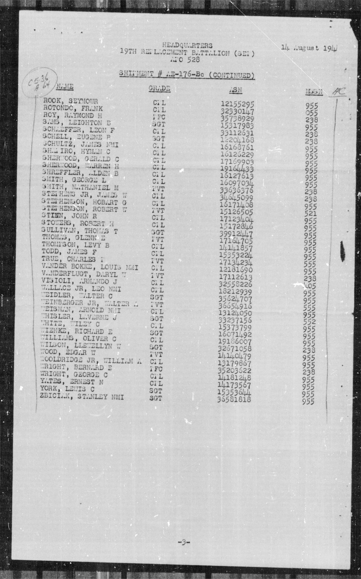 scanned record