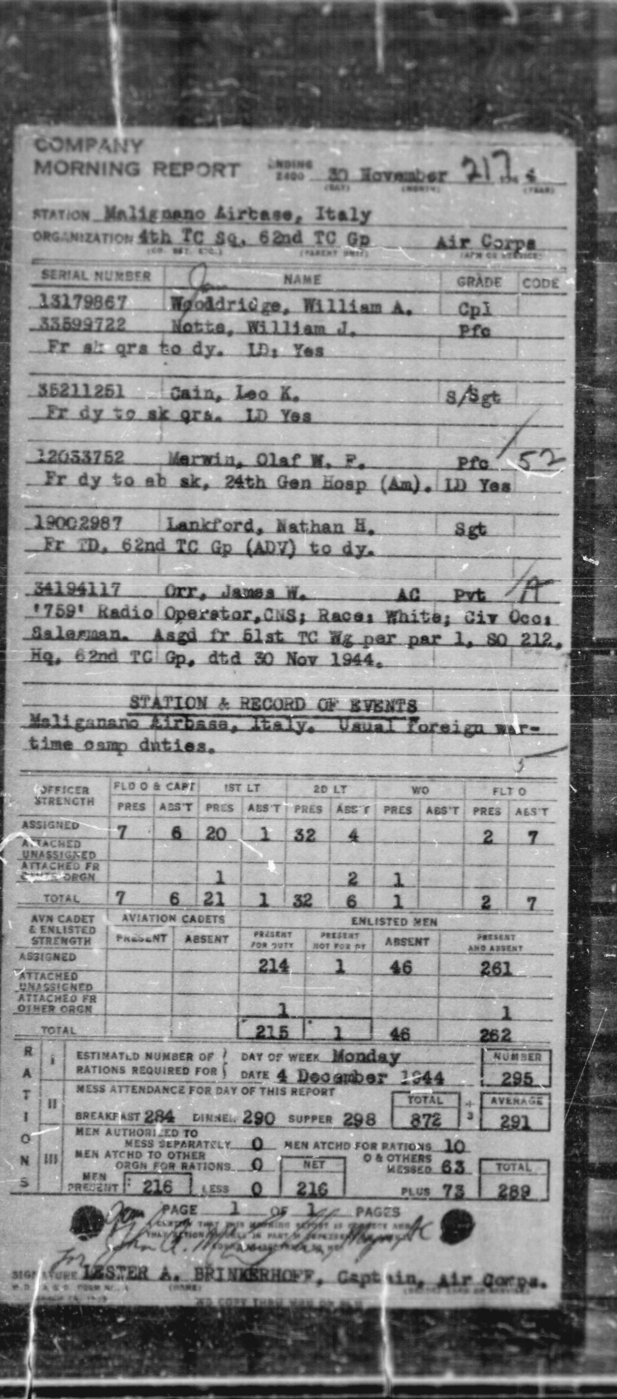 scanned record
